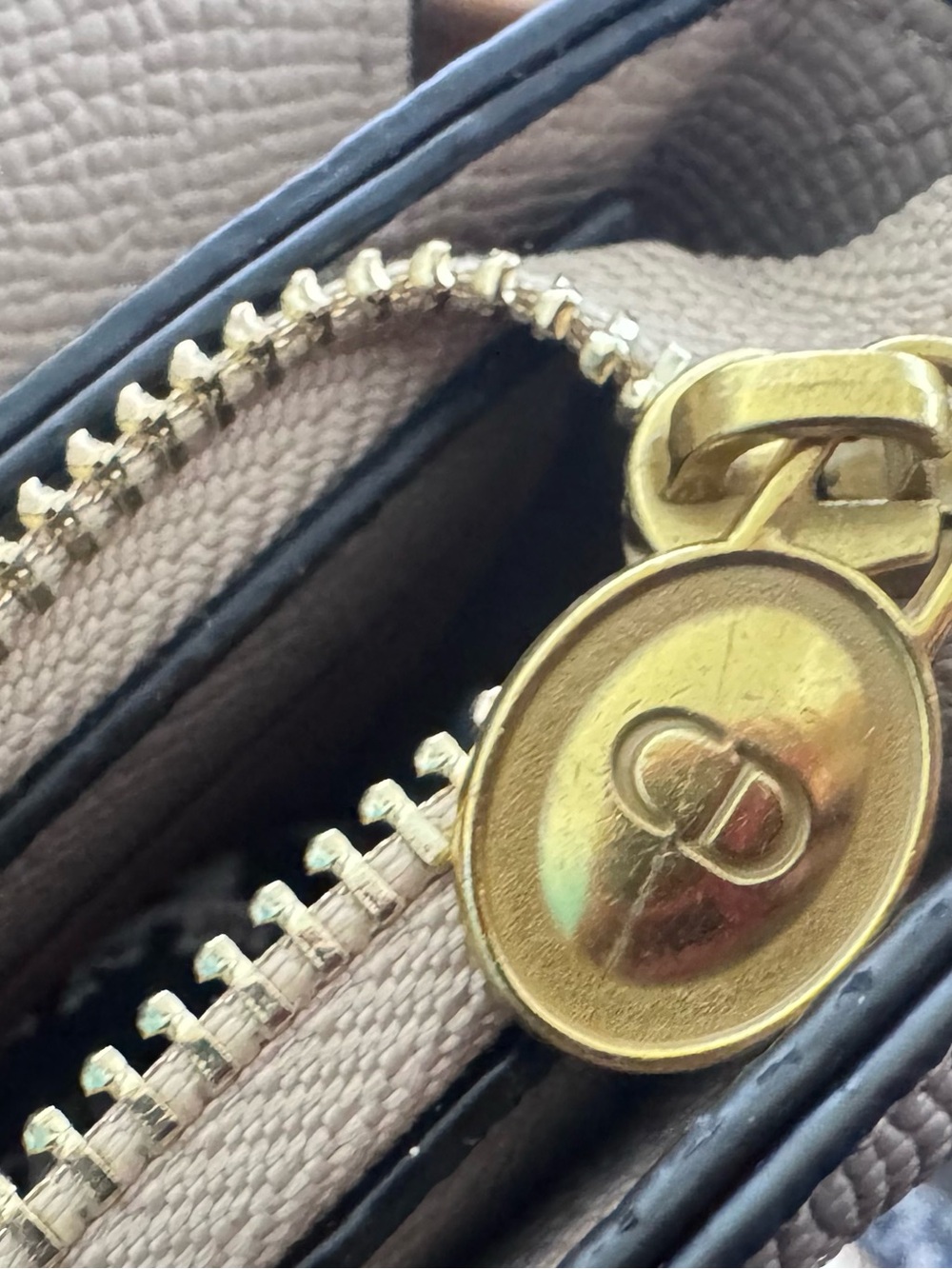 *NWOT* Dior Taupe Saddle Shoulder Bag with matching Logo Strap - Picture 2 of 11